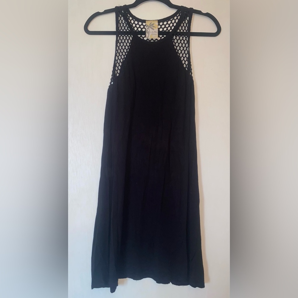 5/$20 Lily bleu beach fishnet swim cover up/ dress